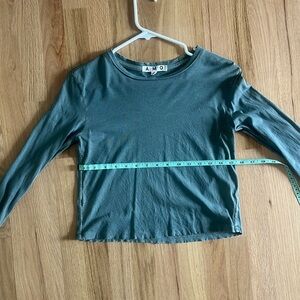 AMO Long Sleeve Babe Tee - Sea Green Color